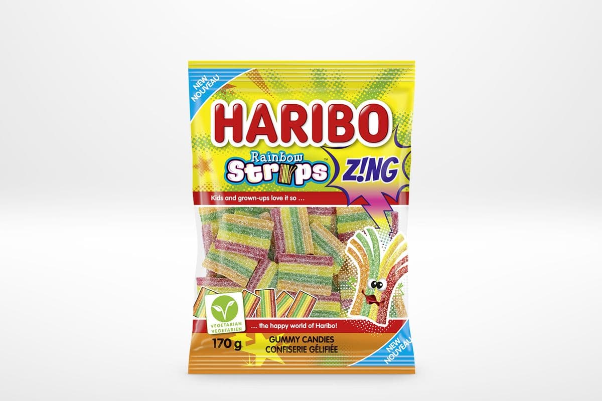 Haribo Rainbow Strips Gummies (170 g)