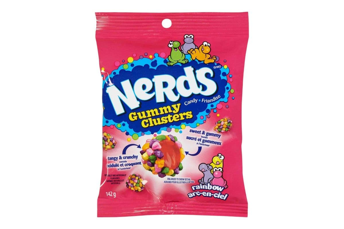 Nerds Gummy Clusters Candy, Rainbow (141gm) (100 Cal)