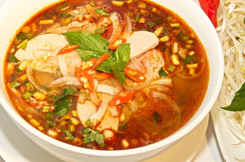 S7. Spicy Beef Noodle Soup “Pho Bo Chua Cay”