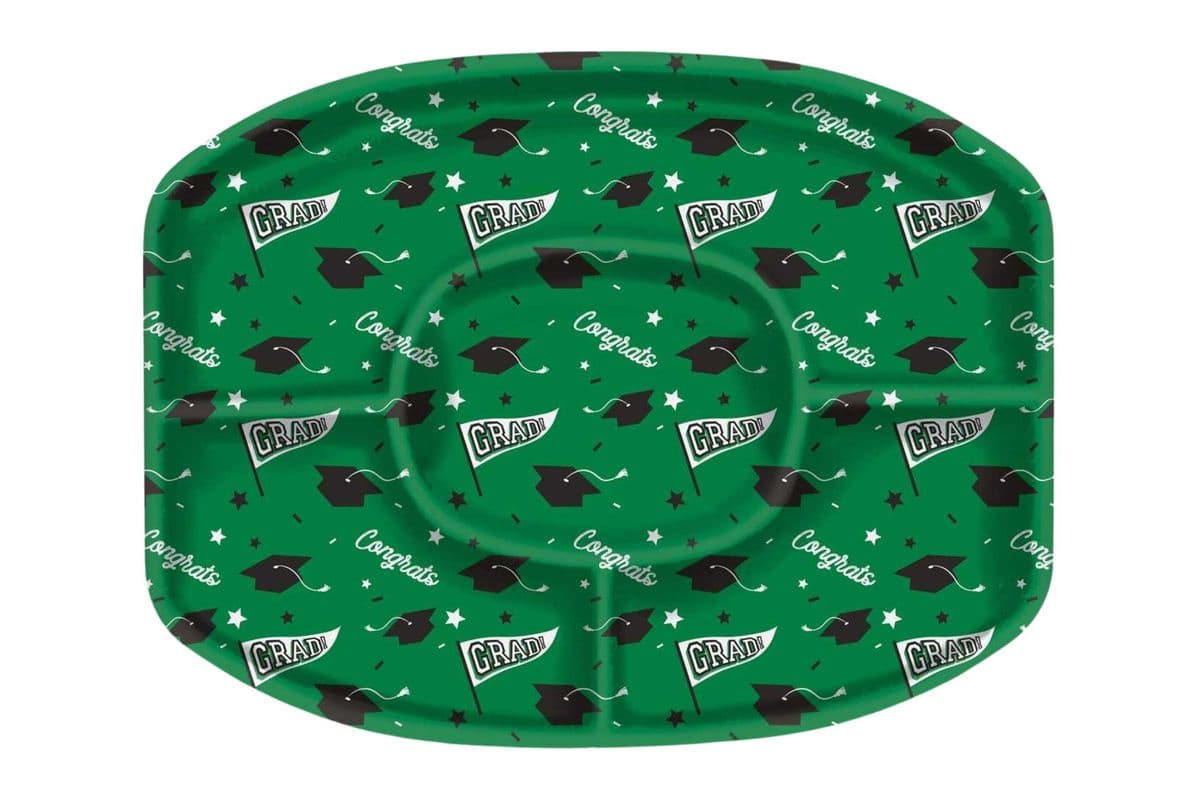 Plastic Reusable Sectional Serving Platter