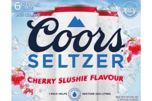 COORS SELTZER CHERRY SLUSHIE (6 PACK) (6 x 355ML CAN)