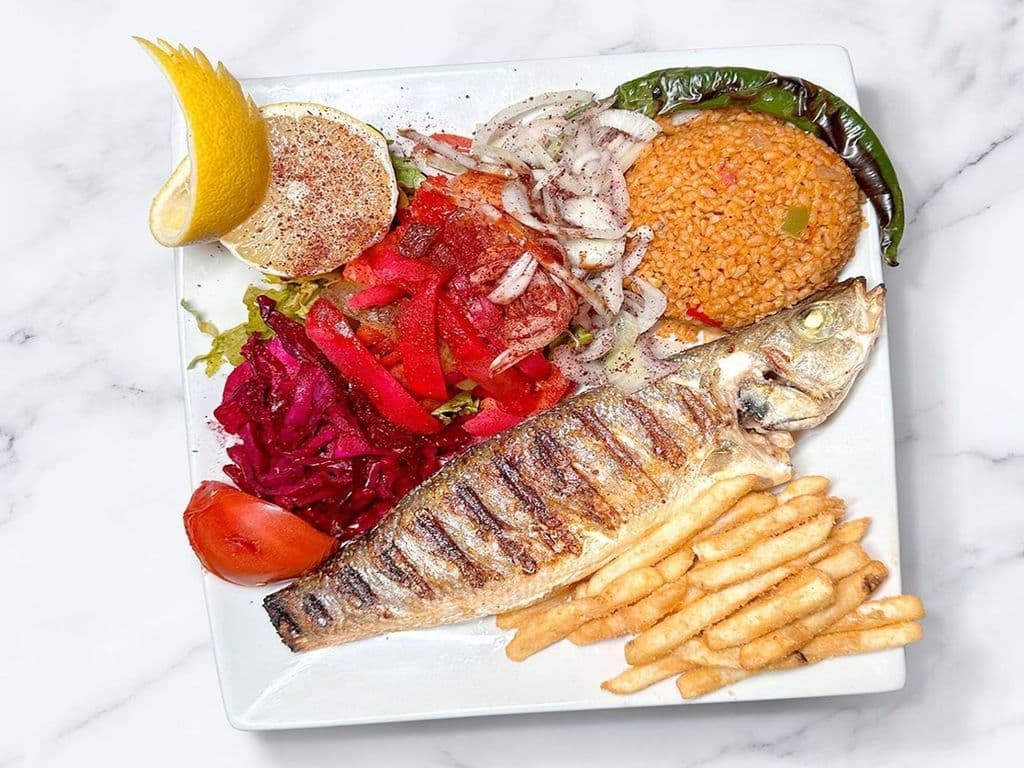Sea Bass (Levrek) Fish Dinner