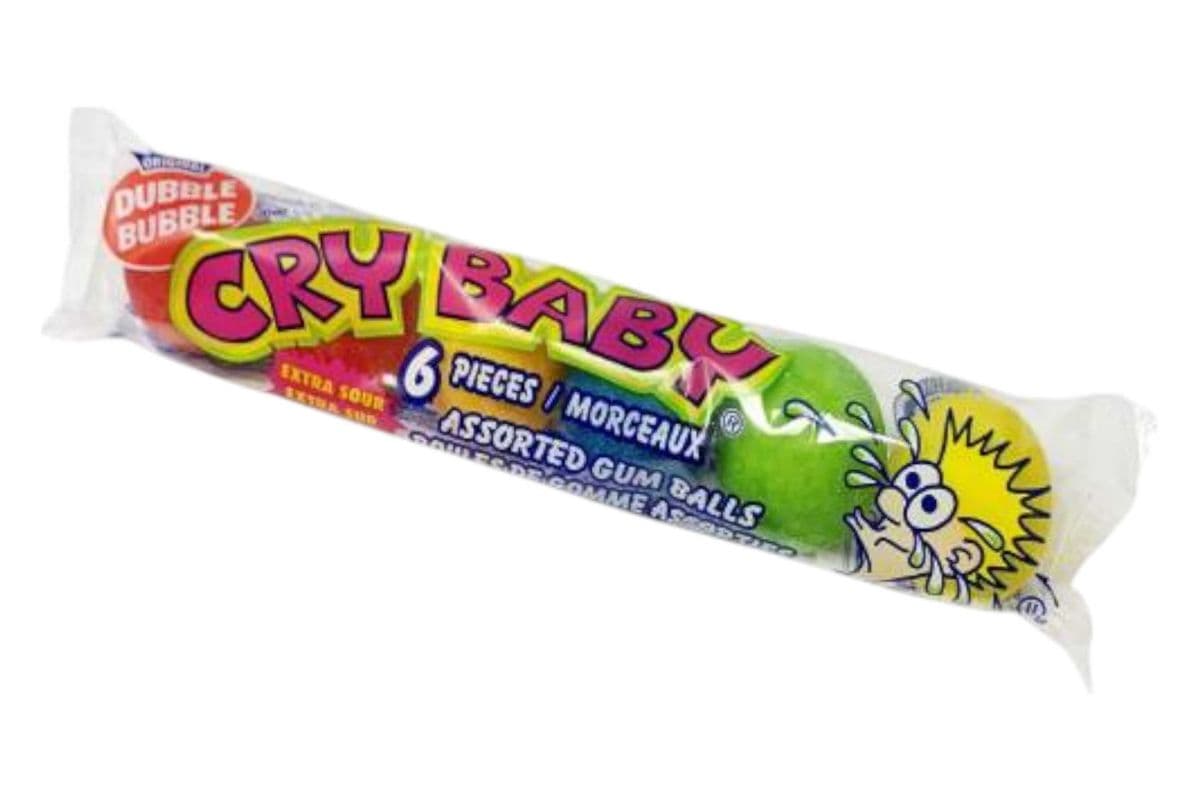 Dubble Bubble Cry Baby Extra Sour Gum Balls (66gm) (35 Cal)