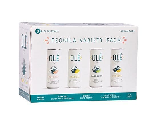 Ole Cocktail Co. Tequila Variety Pack, 8 x 355 ml