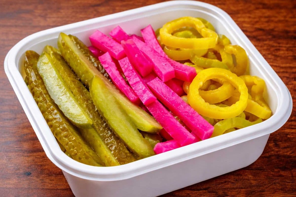 Side of pickled vegetables