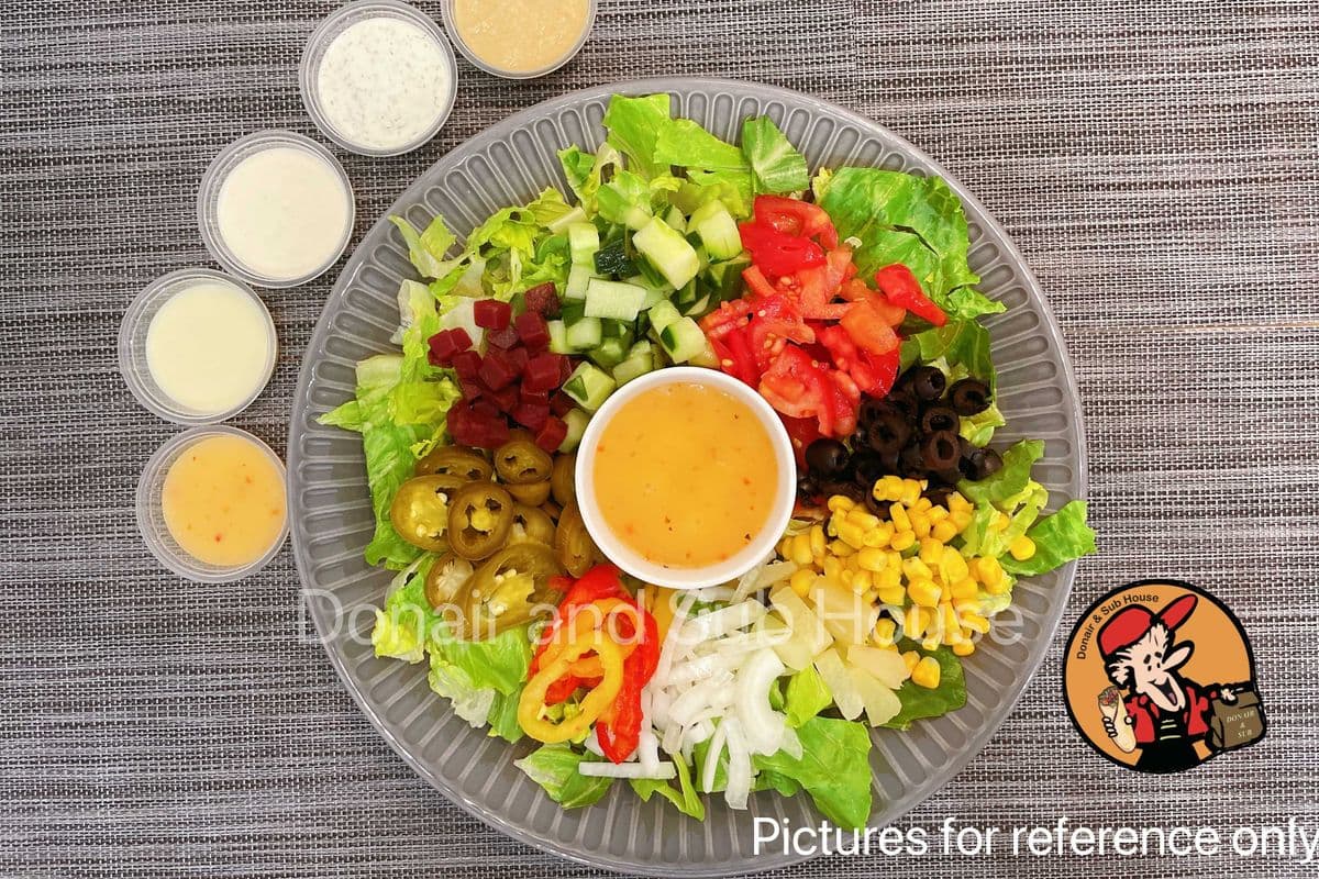 Vegetable Salad with Your Choice of Sauces