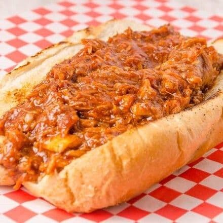 Pulled Pork and Bacon Sandwich