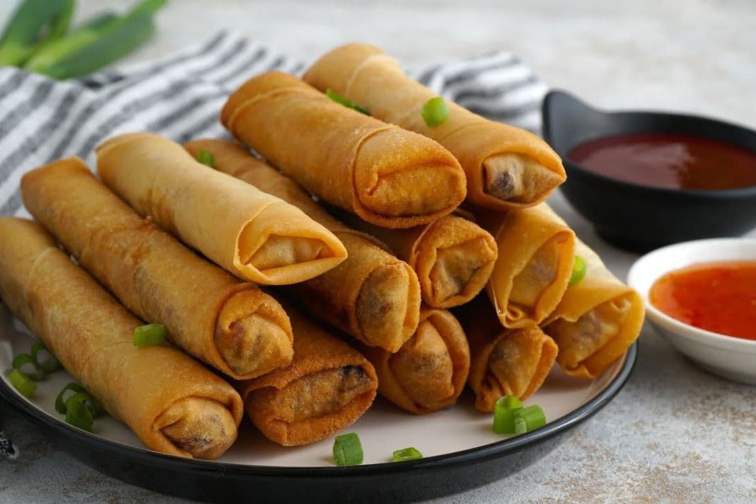 3. Deep-Fried Shrimp Spring Rolls