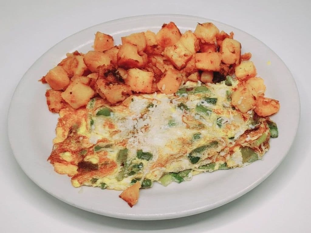 Swiss Cheese and Asparagus Omelette