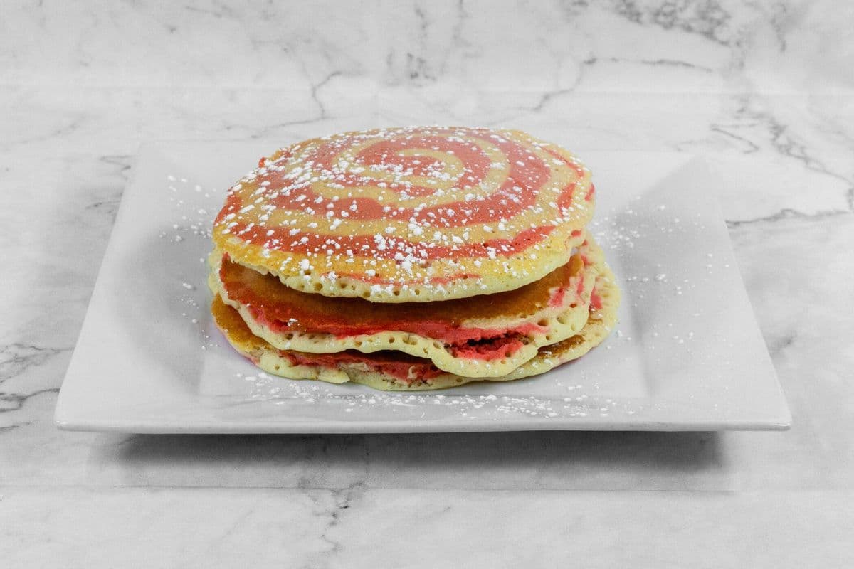Red Velvet Swirl Pancake
