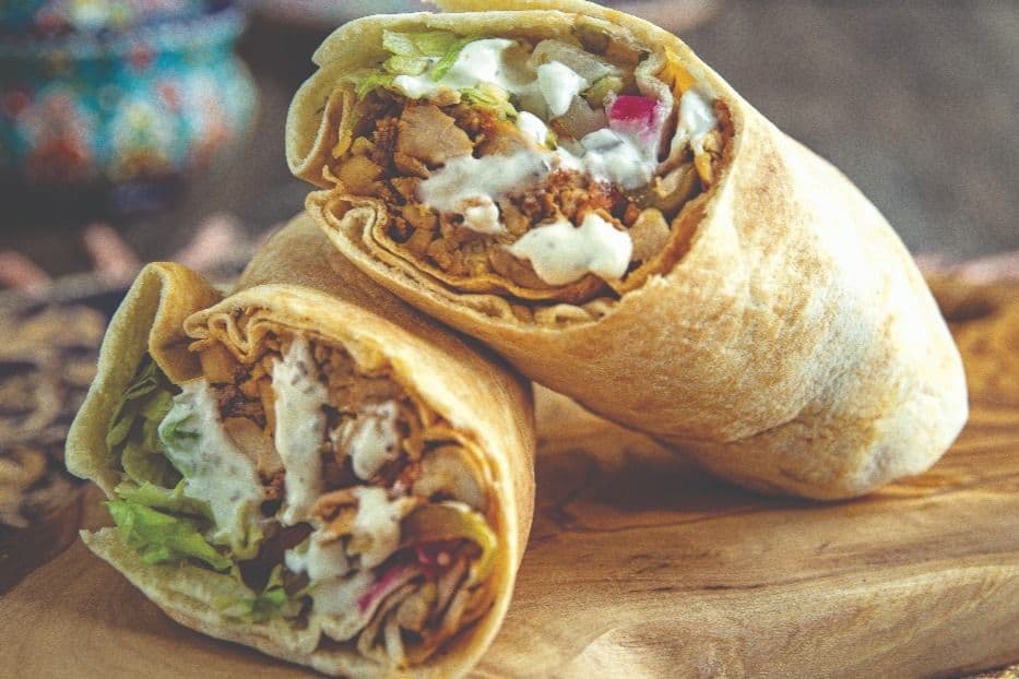 Large Chicken Shawarma Wrap Combo