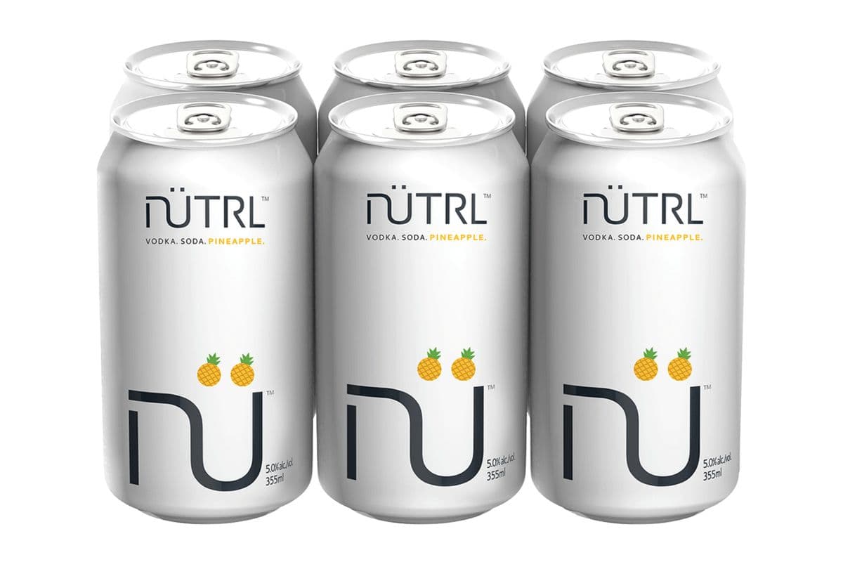 Nutrl Vodka Pineapple (6 Cans) (1 x 355 ML CAN)