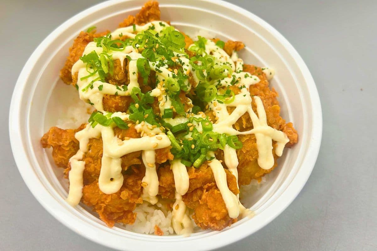 Garlic Mayo Fried Chicken Rice Bowl
