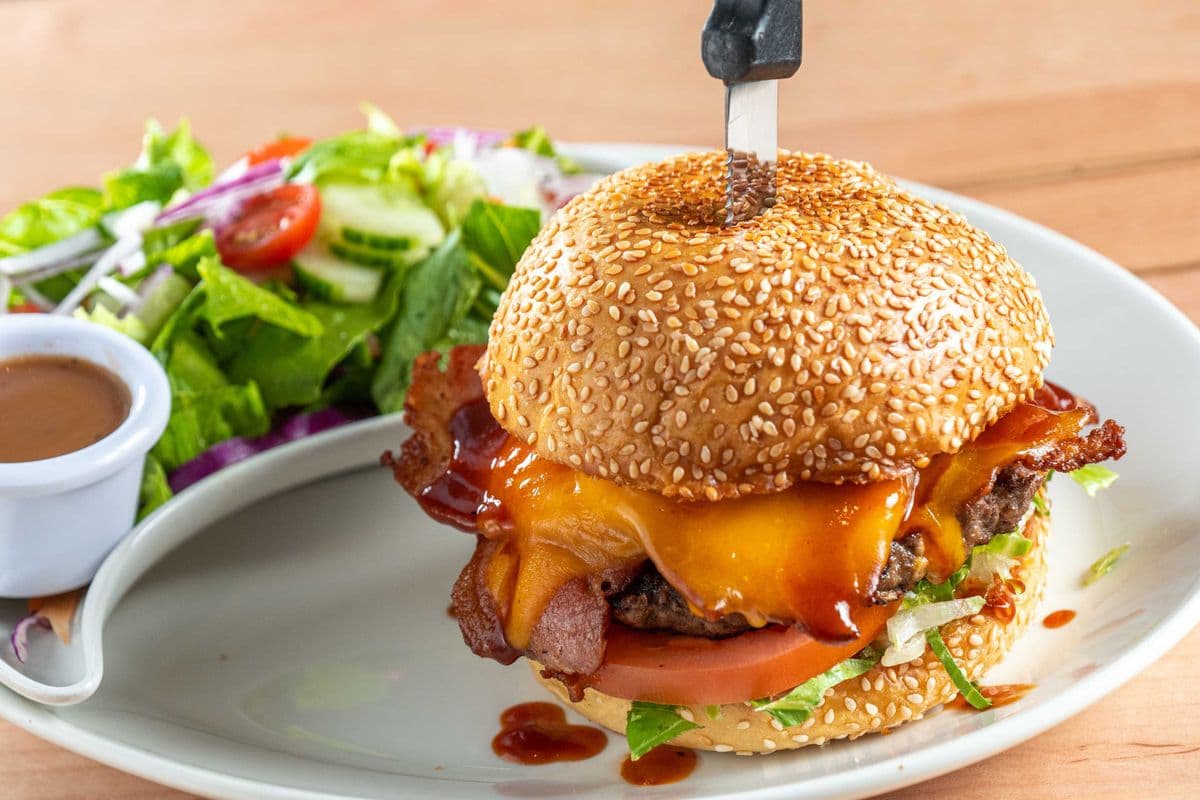 Freddy's Maple Chipotle BBQ Burger