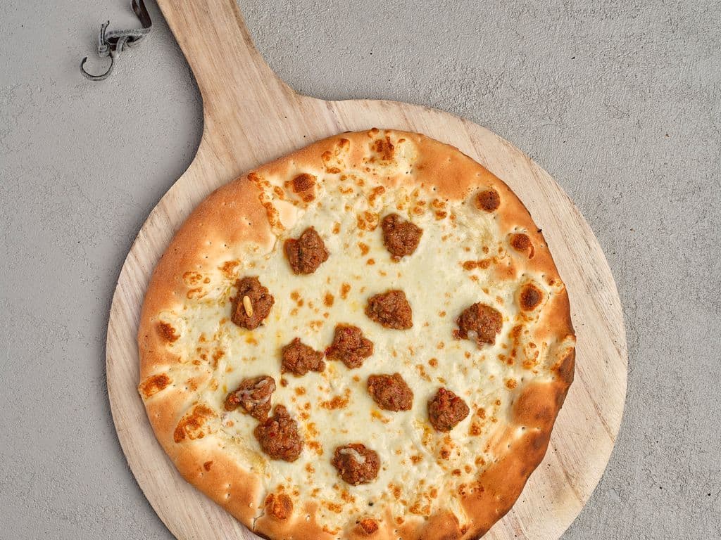 Cheese and Sujuk Manakish