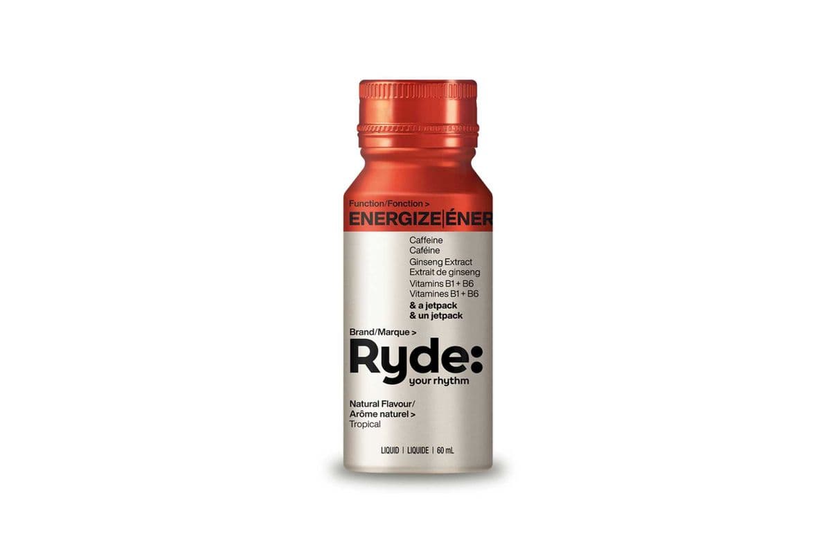 Ryde: Energize Shot Tropical Flavour (60ml)