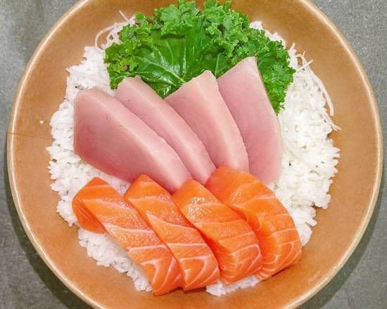 Tuna  Salmon Rice Bowl / 金枪鱼三文鱼盖饭