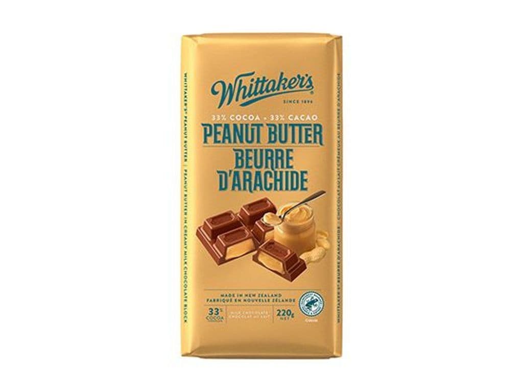 WHITTAKER’S PEANUT BUTTER CHOCOLATE 220G