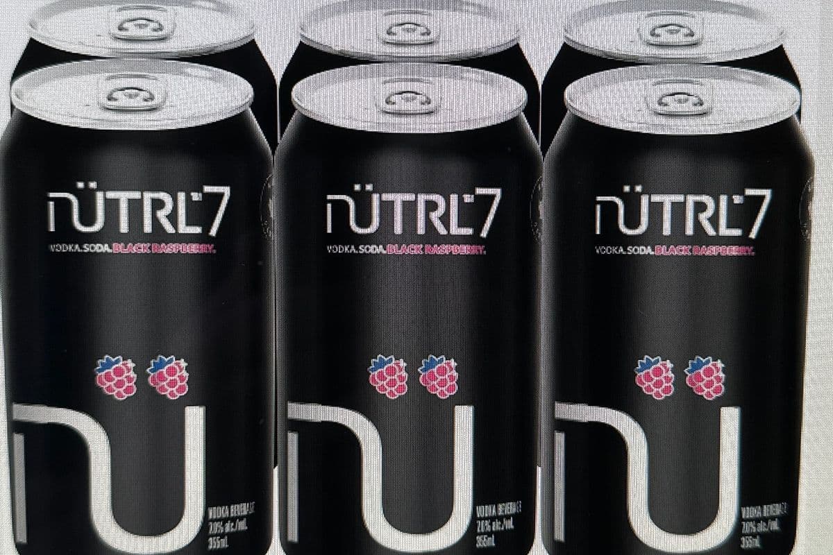 Nutrl 7 Vodka Soda (Black Raspberry) (6 x 355 ml)