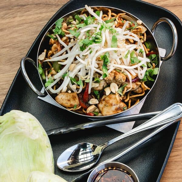 KUNG PAO CHICKEN LETTUCE WRAPS