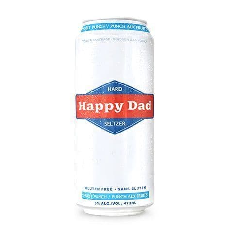 Happy Dad Hard Seltzer Fruit Punch 473ml
