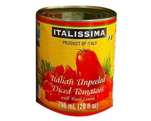 ITALISSIMA UNPEELED DICED TOMATOES 796ML