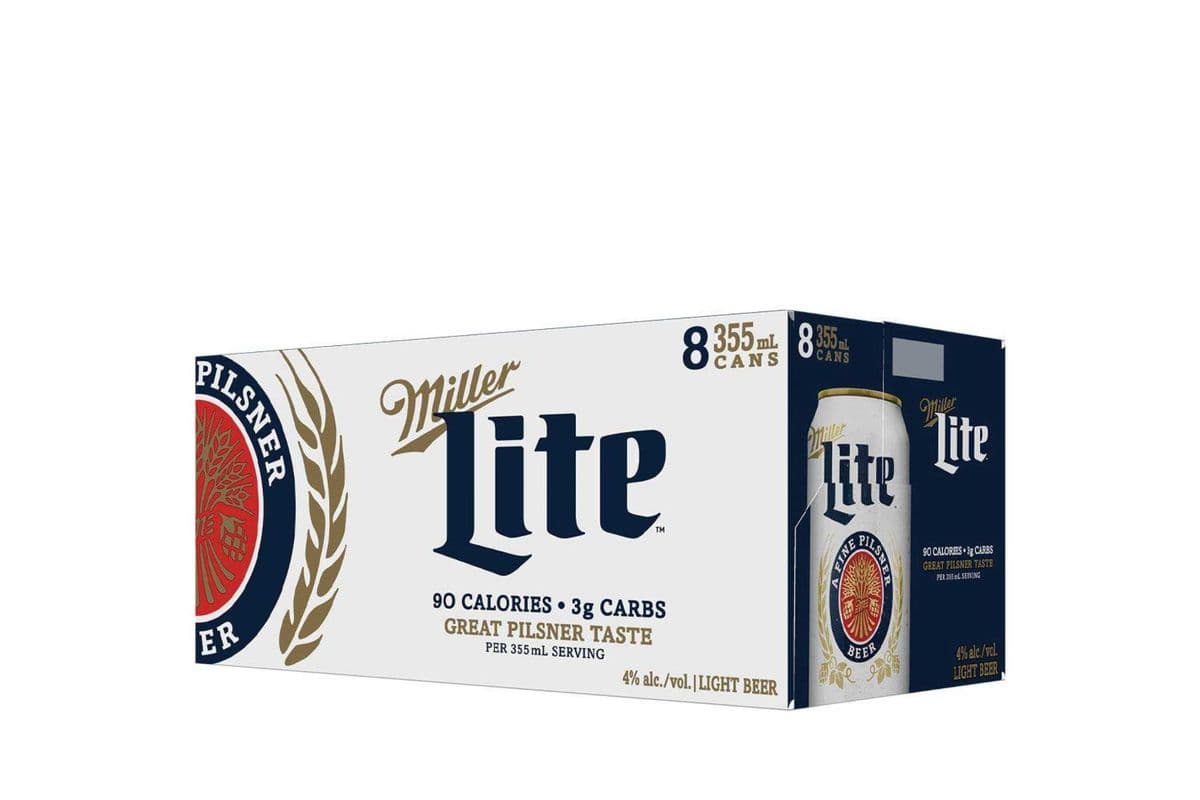 MILLER LITE 8*355ML CANS (1 x 355ML)