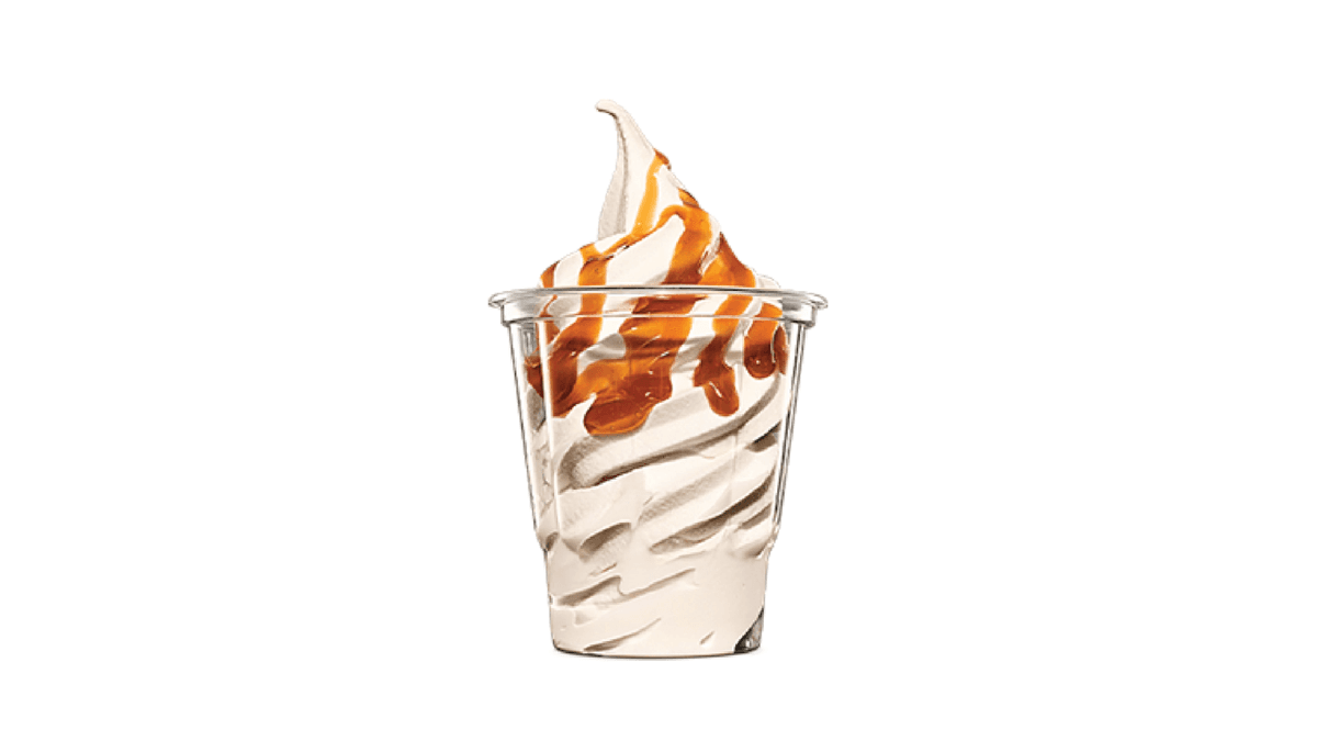 Coupe glacée au caramel