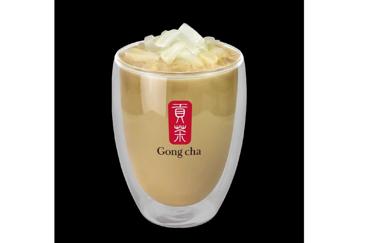 HOT Milk Tea with Coconut Jelly