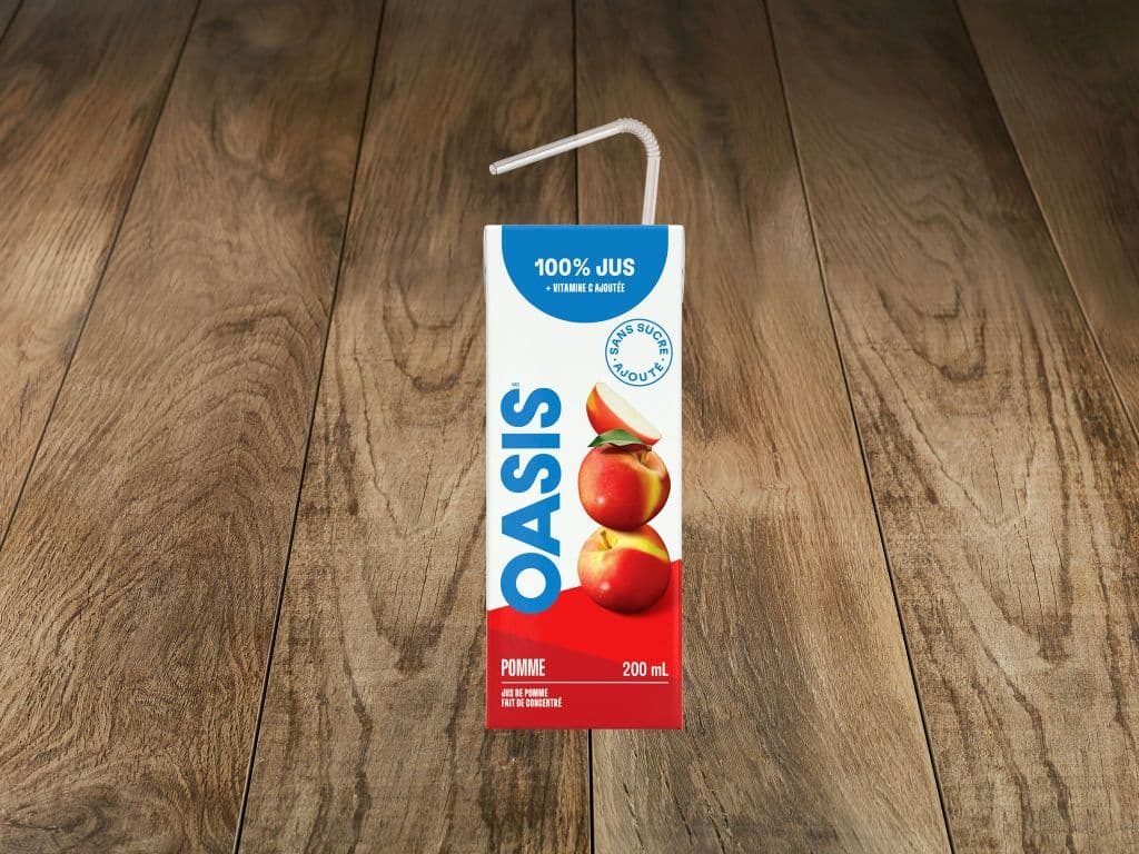 Jus de pomme Oasis en boîte / Oasis Apple Juice Box