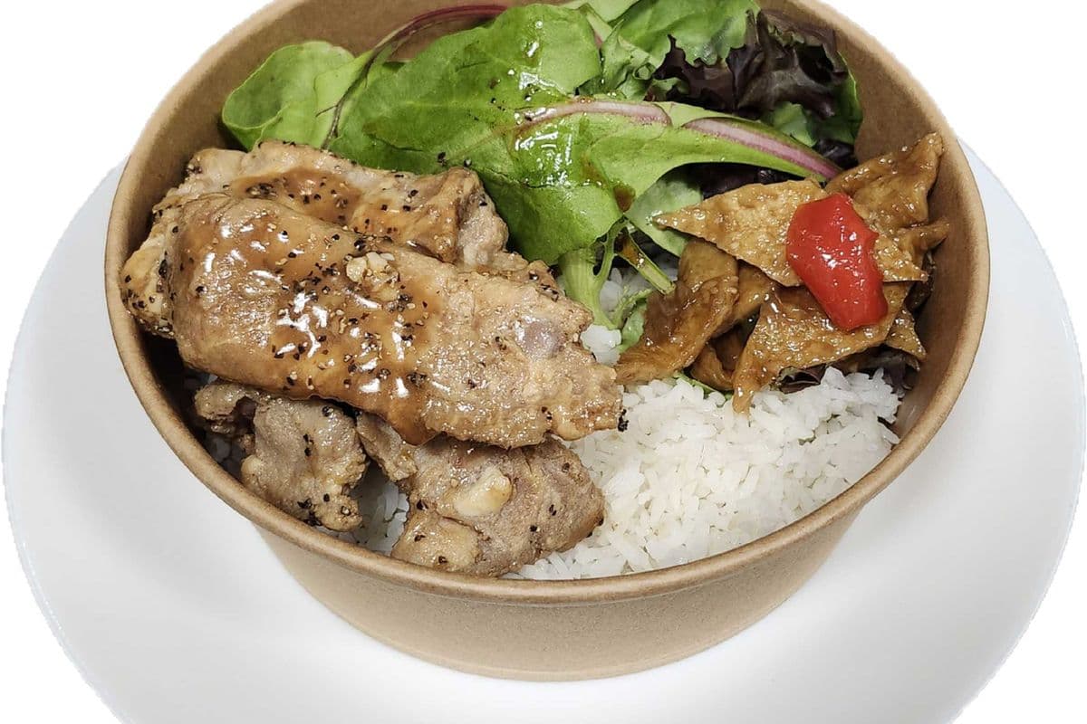 Black Pepper Pork Spare Ribs Rice Bowl