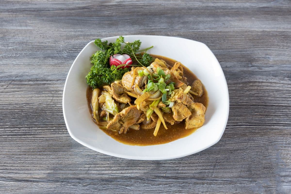 503. Pork Stir Fried with Ginger & Green Onions