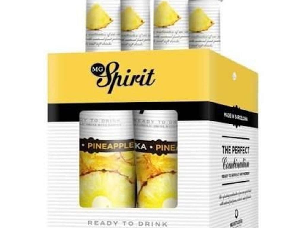 MG Spirit Vodka Pineapple, 4 x 275ml