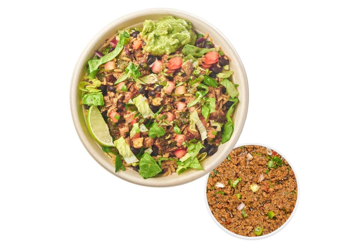Ground Beef Salad Bowl