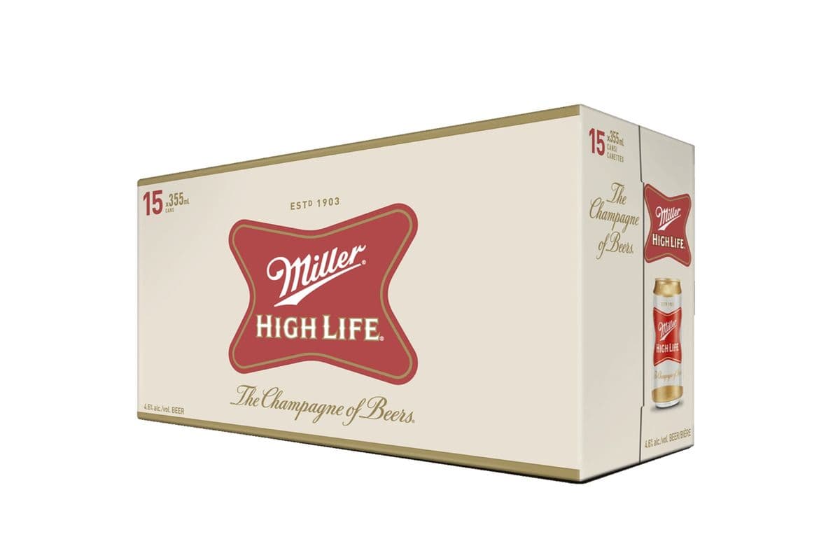Miller High Life (15 Cans) (1 x 355ML)