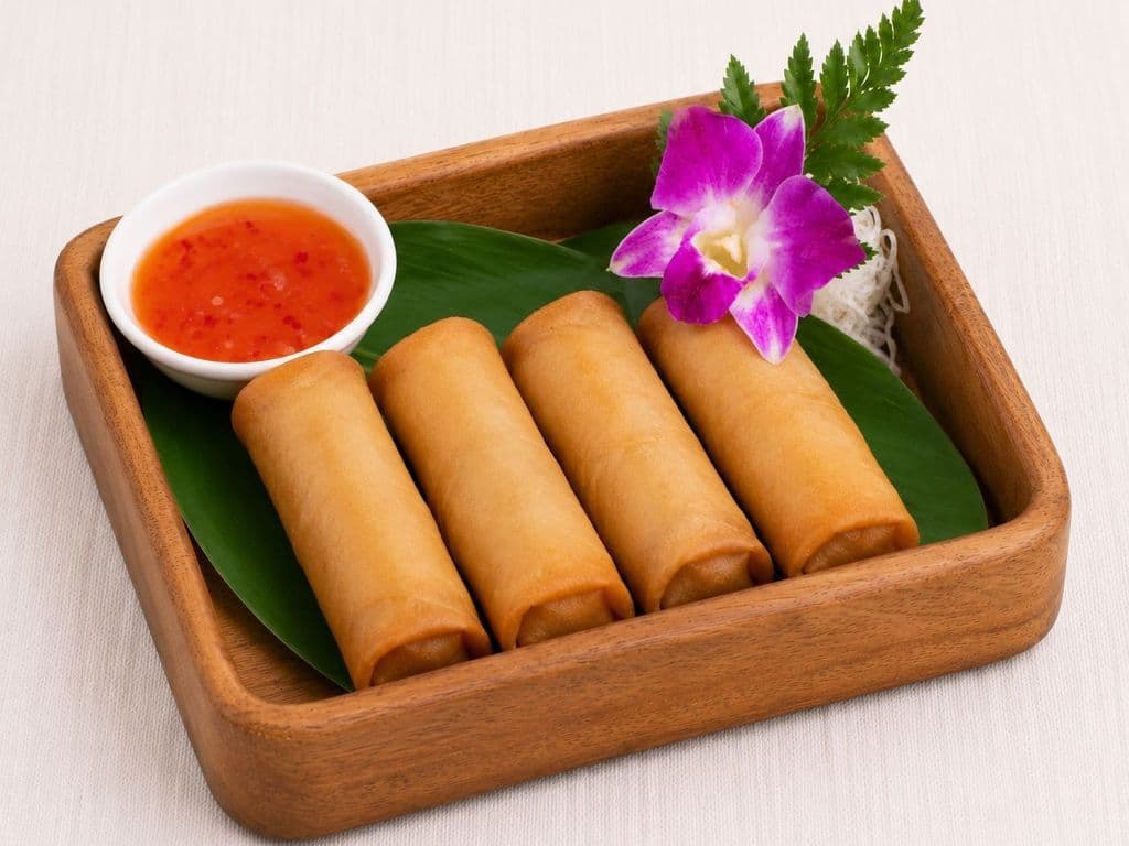 Deep Fried Vg Spring Rolls (4pcs)