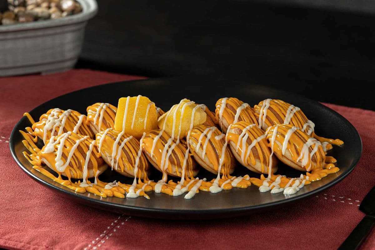 Mango and Citrus Mini Pancakes