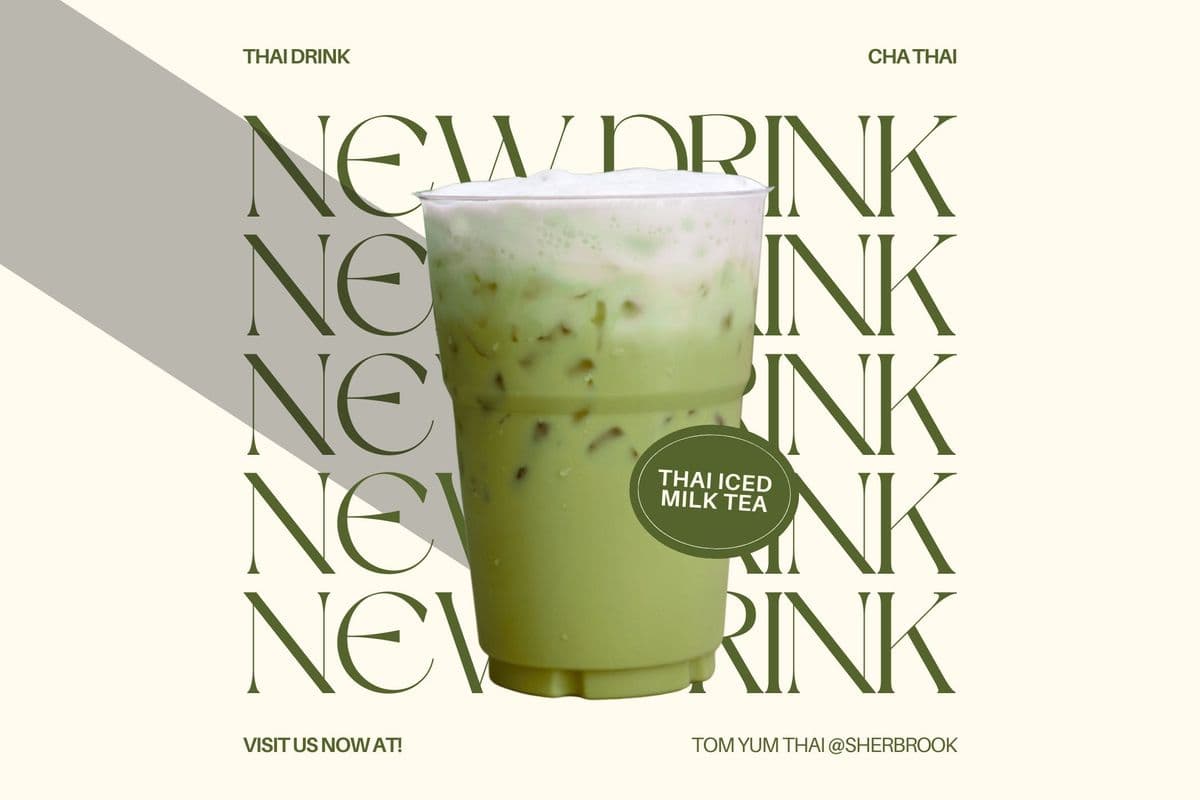 THAI ICED MILK GREEN TEA (680ml)