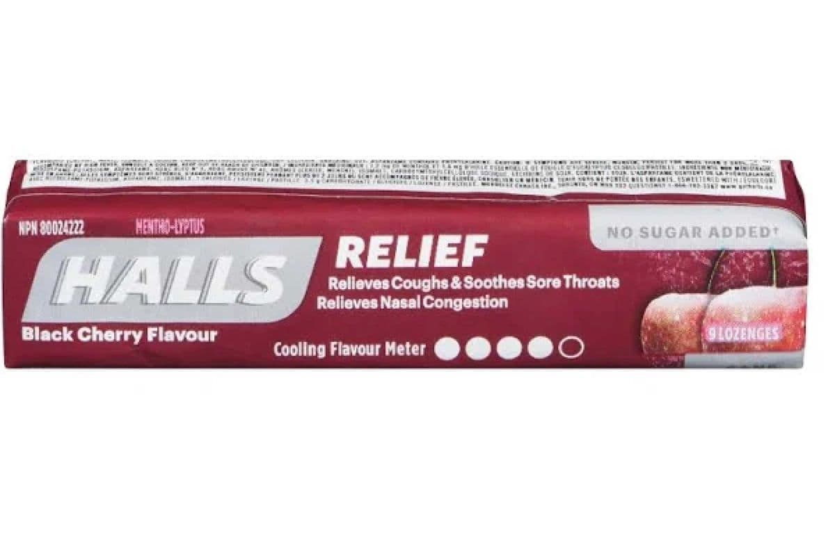 Halls Black Cherry No sugar/9 Lozenges