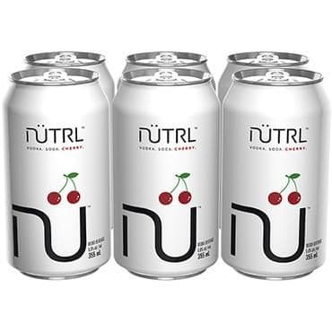 Nutrl Vodka Soda- Cranberry (6 x 355 ml Cans)