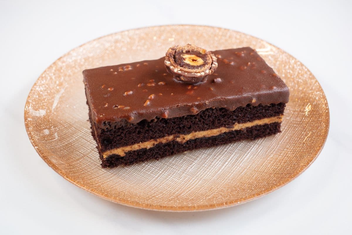 Ferrero Rocher Cake Slice