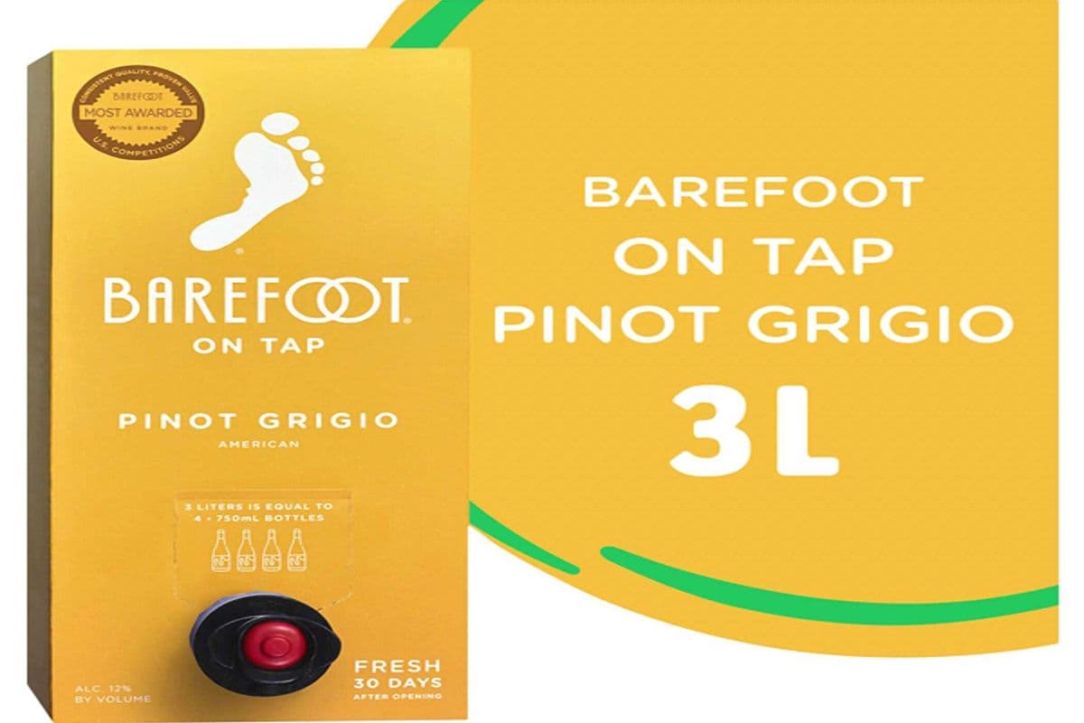 BAREFOOT PINOT GRIGIO 3L (1 x 3L)