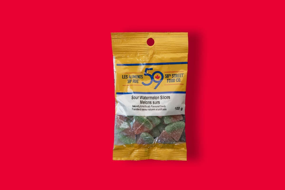 59th Street Sour Watermelon Slices (100g) - 77201