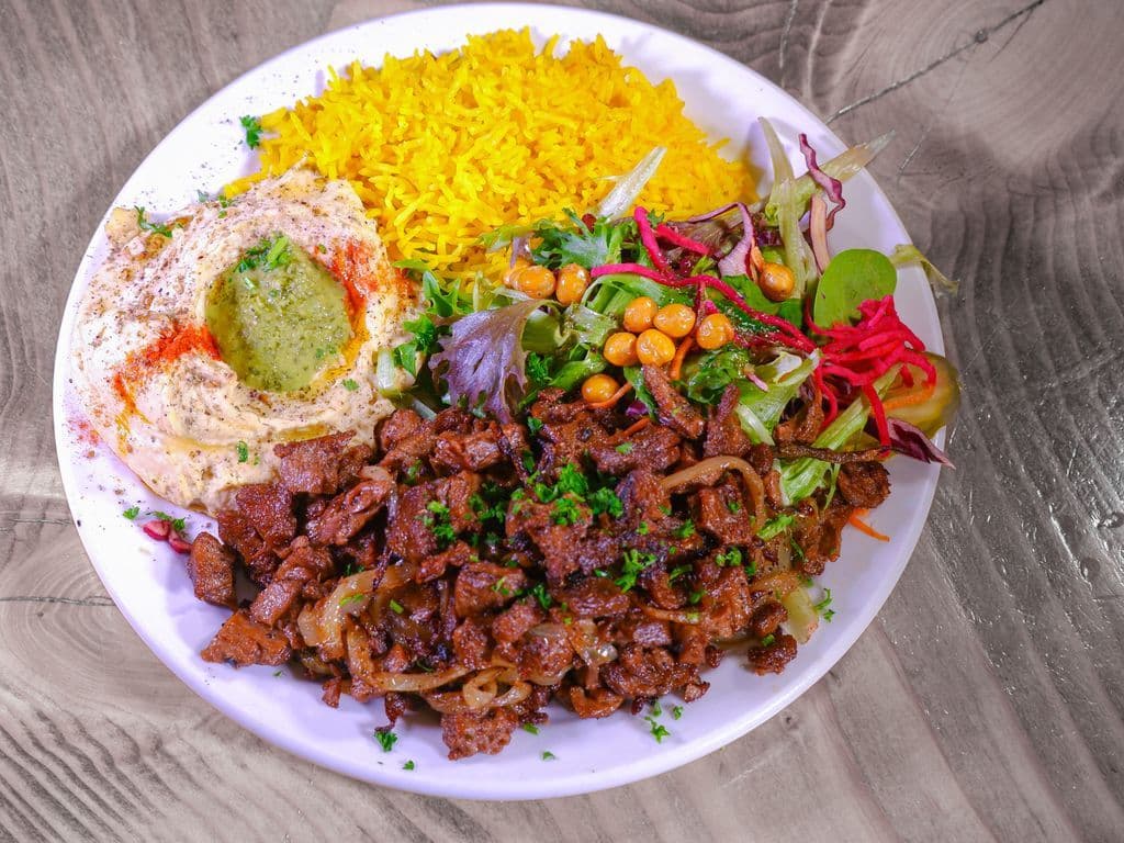 ChickSteak Rice Platter