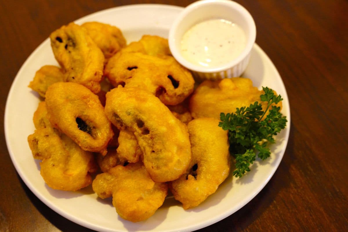 Battered Fresh Mushrooms