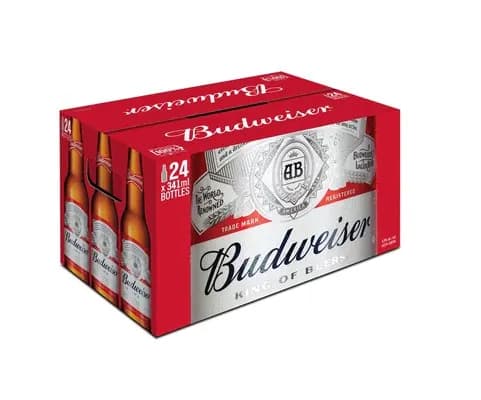 Budweiser 28 bottle (28 x 341 ml bottles)