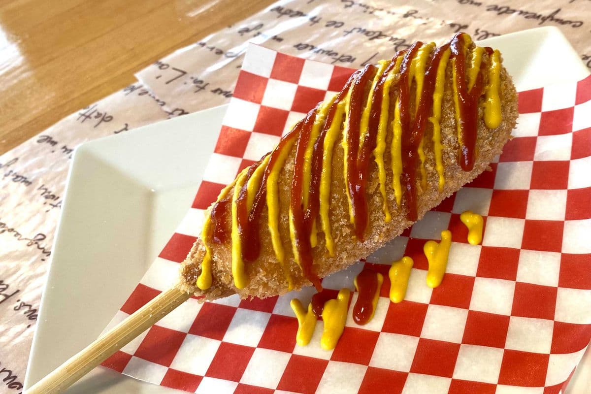 35. Korean Style Hot Dog (half mozza and half sausage)