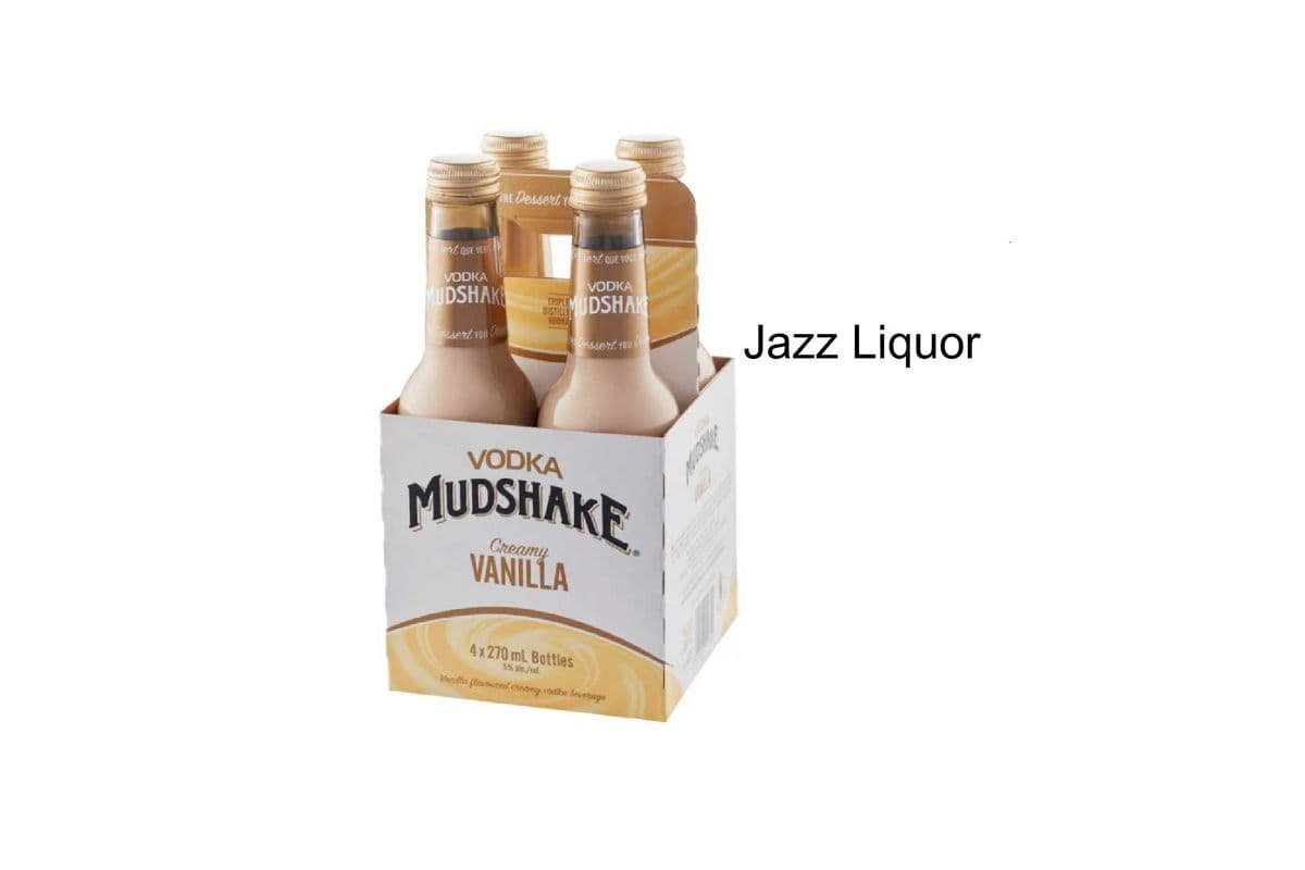 VODKA MUDSHAKE CREAMY VANILLA 4 BOTTLES (1 x 4x270 ML)