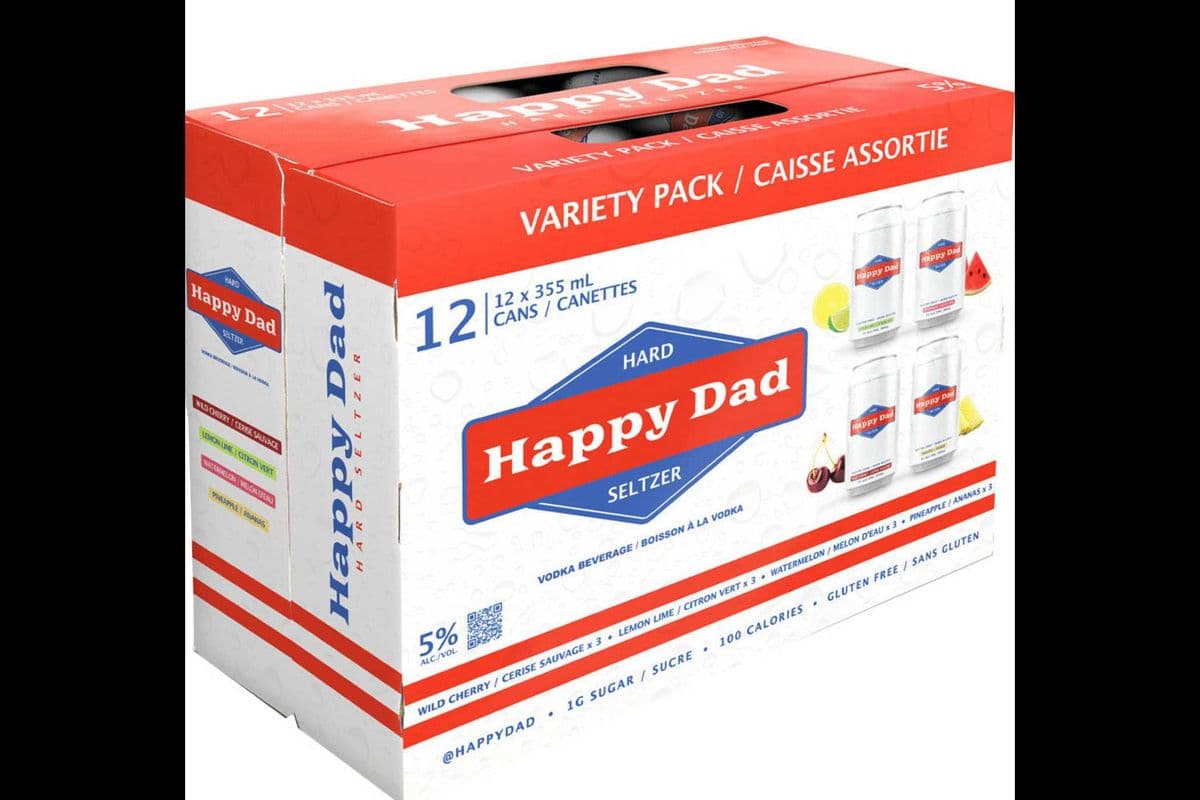 HAPPY DAD HARD SELTZER VARIETY PACK (12 x 355ML )