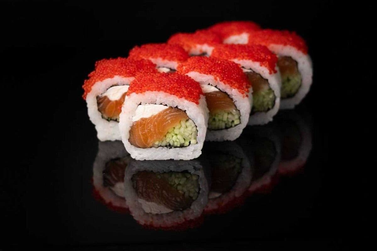 California Salmon in Tobiko